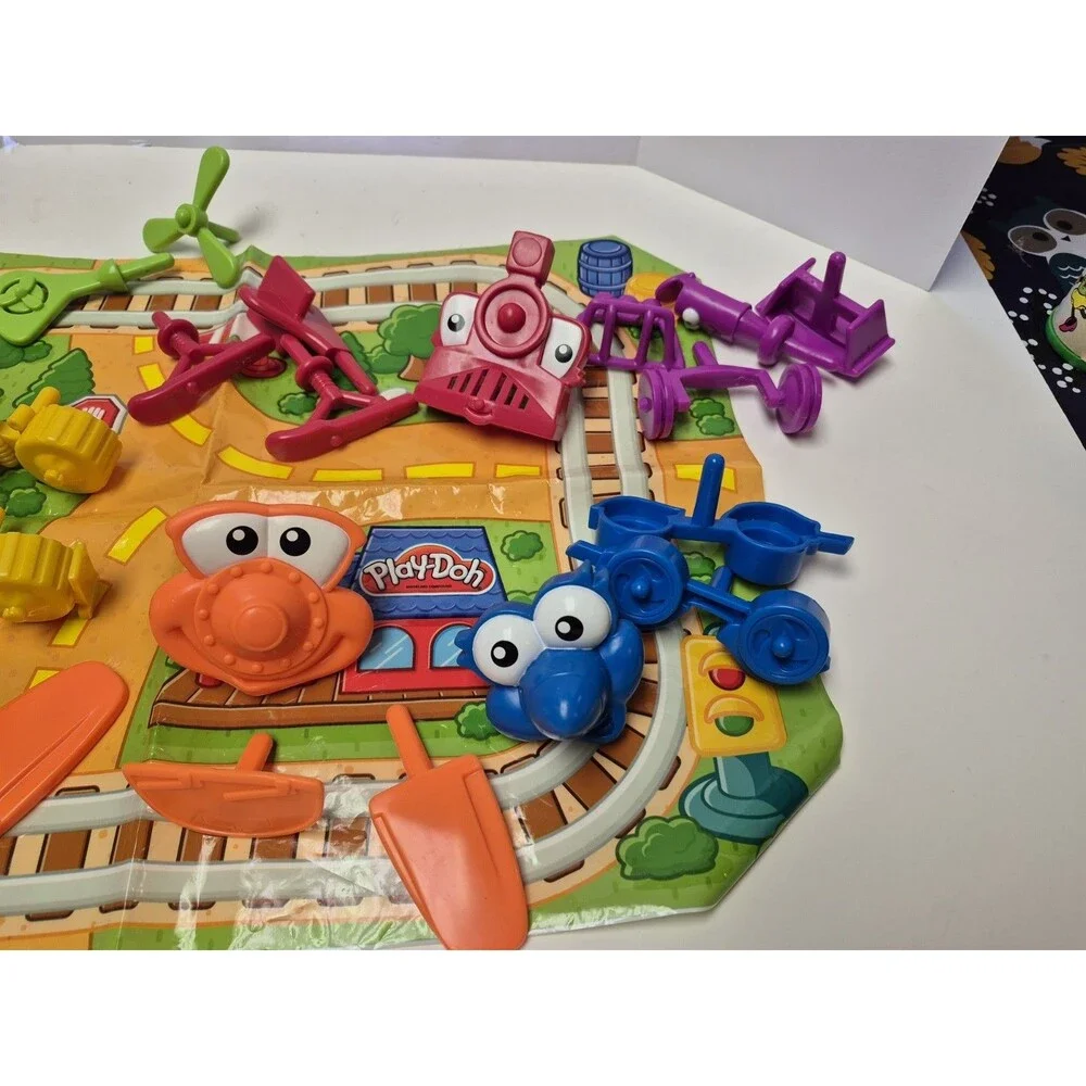 PLAY-DOH 1st Creations Cars Trains Planes 22 pieces, used no case